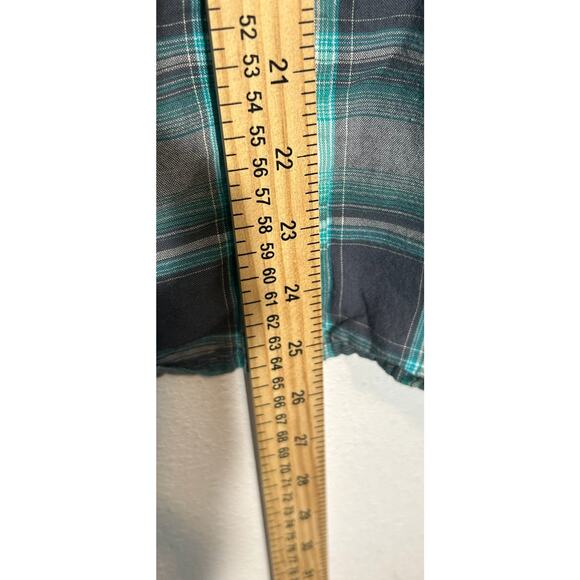 Men's Ariat Harrington Retro Fit Snap Shirt XL plaid Short Sleeve - Picture 4 of 4